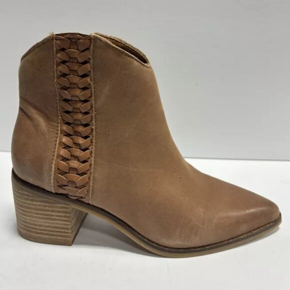 Lucky Brand Women’s Cosmio Brown Zip Booties, Size 6 M - Picture 1 of 7